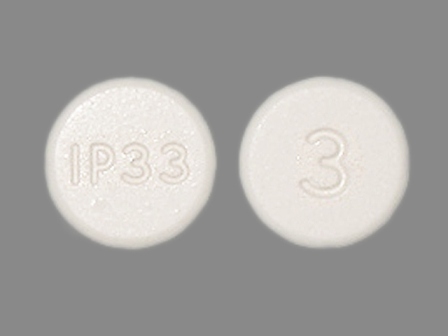 IP 33: (65162-033) Apap 300 mg / Codeine Phosphate 30 mg Oral Tablet by Unit Dose Services