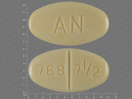 768 7 1 2 AN: (65162-768) Warfarin Sodium 7.5 mg Oral Tablet by A-s Medication Solutions
