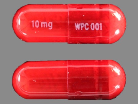 WPC 001 10 mg: (65197-001) Dibenzyline 10 mg Oral Capsule by Wellspring Pharmaceutical Corporation