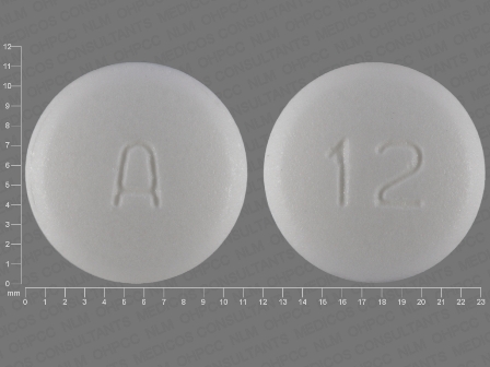 A 12 White Round Tablet