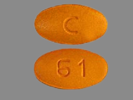 C 61: (65862-095) Cefpodoxime 100 mg Oral Tablet by Aurobindo Pharma Limited