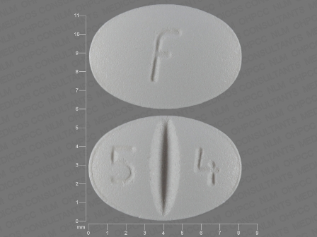 F 5 4: Escitalopram (As Escitalopram Oxalate) 10 mg Oral Tablet