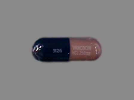 3126: (66593-3126) Vancocin 250 mg Oral Capsule by Viropharma