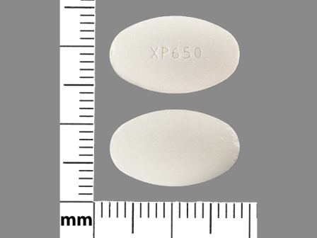 XP650: (66993-090) Tranexamic Acid 650 mg Oral Tablet by Prasco Laboratories