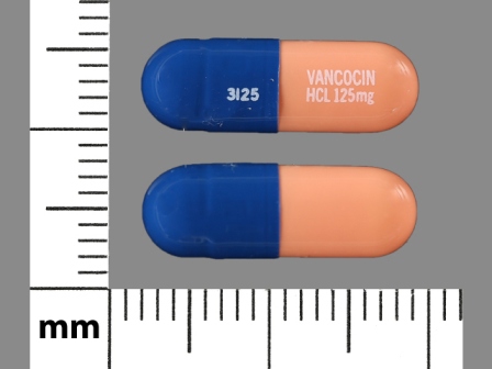 3125 VANCOCIN HCL 125 MG: (66993-210) Vancomycin (As Vancomycin Hydrochloride) 125 mg Oral Capsule by Prasco Laboratories