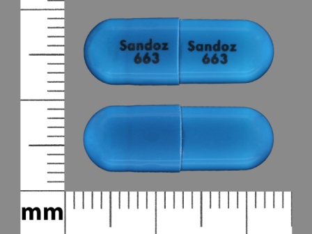 Sandoz 663: (67253-011) Cefdinir 300 mg Oral Capsule by Dava Pharmaceuticals Inc