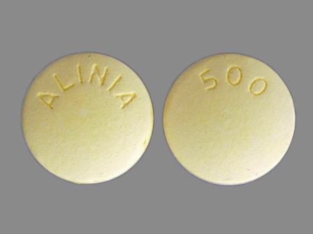 ALINIA 500: (67546-111) Alinia 500 mg Oral Tablet by Romark Laboratories, Lc