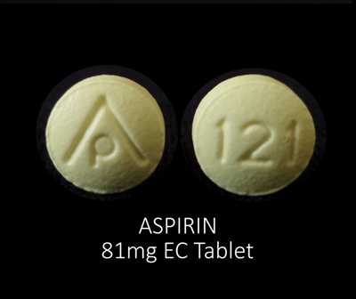 AP 121: (68071-4254) Aspirin 81 mg Enteric Coated 81 mg Enteric Coated 81 mg Oral Tablet by Nucare Pharmaceuticals, Inc.