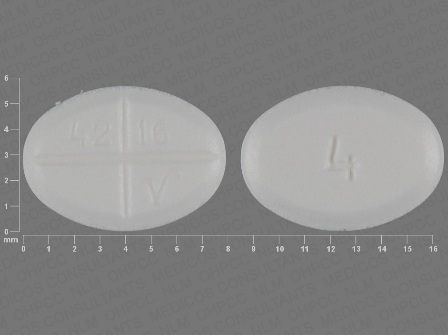 42 16 V 4: (68084-149) Methylprednisolone 4 mg/1 Oral Tablet by American Health Packaging