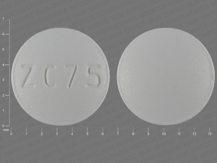 ZC 75: (68084-272) Risperidone 1 mg Oral Tablet by American Health Packaging