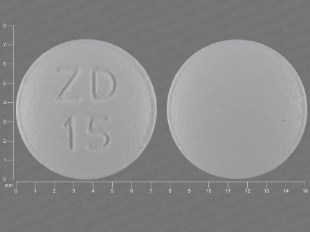 ZD 15: (68084-343) Topiramate 50 mg Oral Tablet, Film Coated by Nucare Pharmaceuticals, Inc.
