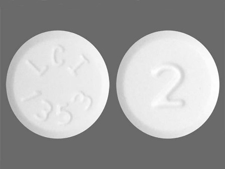 LCI 1353 2: Hydromorphone Hydrochloride 2 mg Oral Tablet