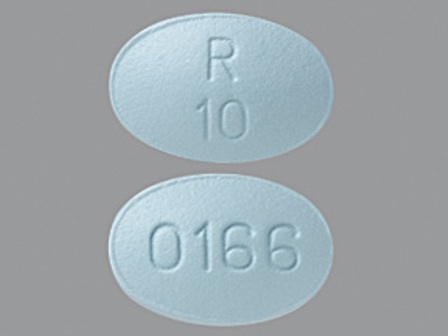 R10 0166: (68084-527) Olanzapine 10 mg Oral Tablet by American Health Packaging