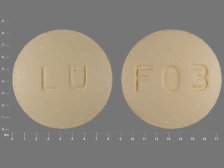 LU F03: (68084-899) Quinapril 20 mg Oral Tablet by American Health Packaging