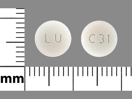LU C31: (68180-280) Ethambutol Hydrochloride 100 mg Oral Tablet by Remedyrepack Inc.