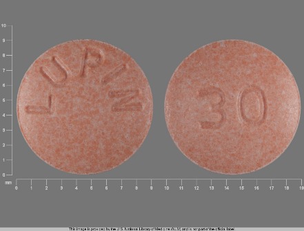 LUPIN 30: (68180-516) Lisinopril 30 mg Oral Tablet by A-s Medication Solutions