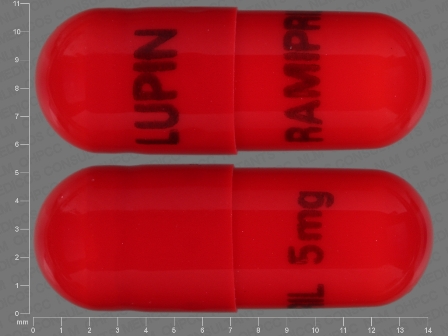 LUPIN RAMIPRIL 5MG: (68180-590) Ramipril 5 mg Oral Capsule by Lupin Pharmaceuticals, Inc.