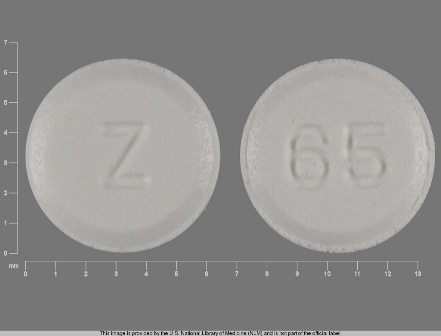 Z 65: (68382-022) Atenolol 25 mg Oral Tablet by Remedyrepack Inc.