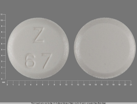 Z 67: (68382-024) Atenolol 100 mg Oral Tablet by Apotheca Inc.