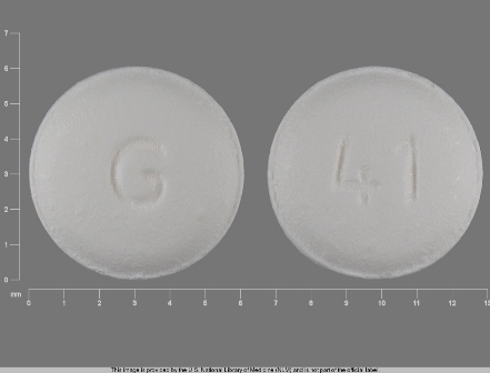G 41: Carvedilol 6.25 mg Oral Tablet