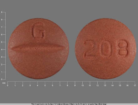 G 208: (68462-208) Moexipril Hydrochloride 15 mg Oral Tablet by Glenmark Generics Inc., USA
