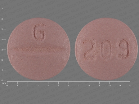 G 209: (68462-209) Moexipril Hydrochloride 7.5 mg Oral Tablet by Glenmark Generics Inc., USA