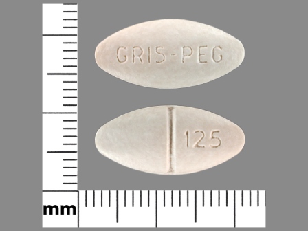 GRIS PEG 125: (68682-519) Griseofulvin 125 mg Oral Tablet by Oceanside Pharmaceuticals