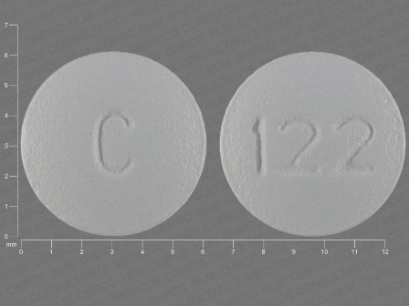 122 C: (69097-122) Topiramate 25 mg Oral Tablet by Unit Dose Services