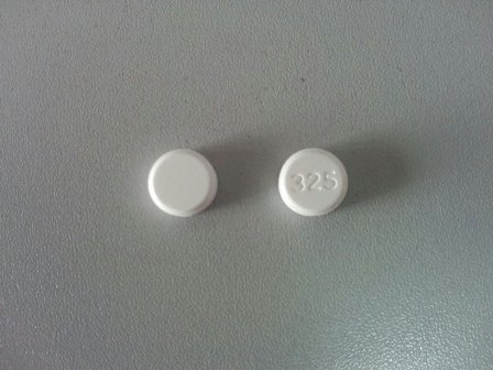 325: Acetaminophen 324.9 mg/361mg Oral Tablet