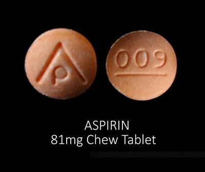 AP 009: (69618-014) Aspirin 81 mg 81 mg 81 mg Oral Tablet, Chewable by Reliable 1 Laboratories LLC