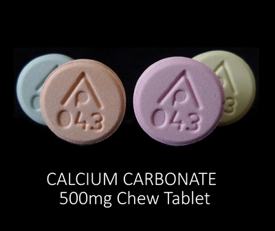 AP 043: (69618-020) Calcium Carbonate 500 mg 500 mg 500 mg Oral Tablet, Chewable by Reliable 1 Laboratories LLC