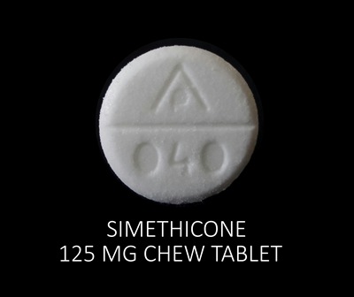 AP 040: (69618-032) Simethicone 125 mg 125 mg Oral Tablet, Chewable by Reliable 1 Laboratires LLC