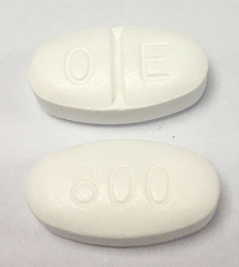 O E 800: (71717-103) Gabapentin 800 mg Oral Tablet, Film Coated by Megalith Pharmaceuticals Inc