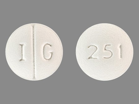 IG 251 round white pill