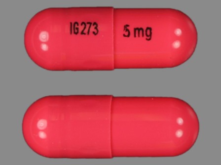 IG273 5: (76282-273) Ramipril 5 mg Oral Capsule by Exelan Pharmaceuticals, Inc.