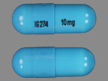 IG274 10 mg: (76282-274) Ramipril 10 mg Oral Capsule by Exelan Pharmaceuticals, Inc.