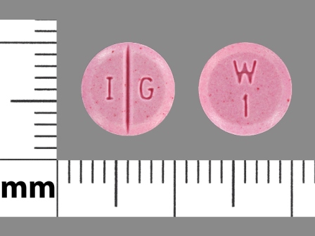 IG W 1: (76282-327) Warfarin Sodium 1 mg Oral Tablet by Aphena Pharma Solutions - Tennessee, LLC